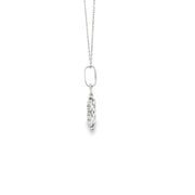 White Gold Snowflake Charm Necklace