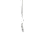 Load image into Gallery viewer, Baguette CZ Necklace in White Gold