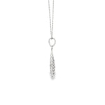 Load image into Gallery viewer, White Gold Teardrop Pendant Necklace in White Gold