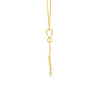 Load image into Gallery viewer, Yellow Gold Treble Clef Charm Necklace