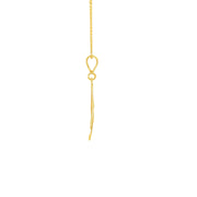 Yellow Gold Treble Clef Charm Necklace
