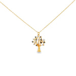 Load image into Gallery viewer, Yellow Gold 'Tree of Life' Charm Necklace