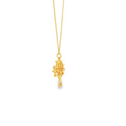 Yellow Gold 'Tree of Life' Charm Necklace