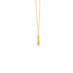 Load image into Gallery viewer, Minimalist Yellow Gold Square Pendant Chain Necklace