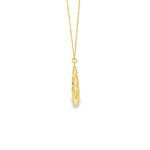 Load image into Gallery viewer, Yellow Gold Zodiac Charm Necklace with Round Cut CZ
