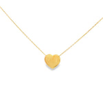 Load image into Gallery viewer, Delicate Yellow Gold Heart Pendant Chain Necklace