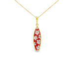 Load image into Gallery viewer, Floral Motif Yellow Gold Charm Necklace