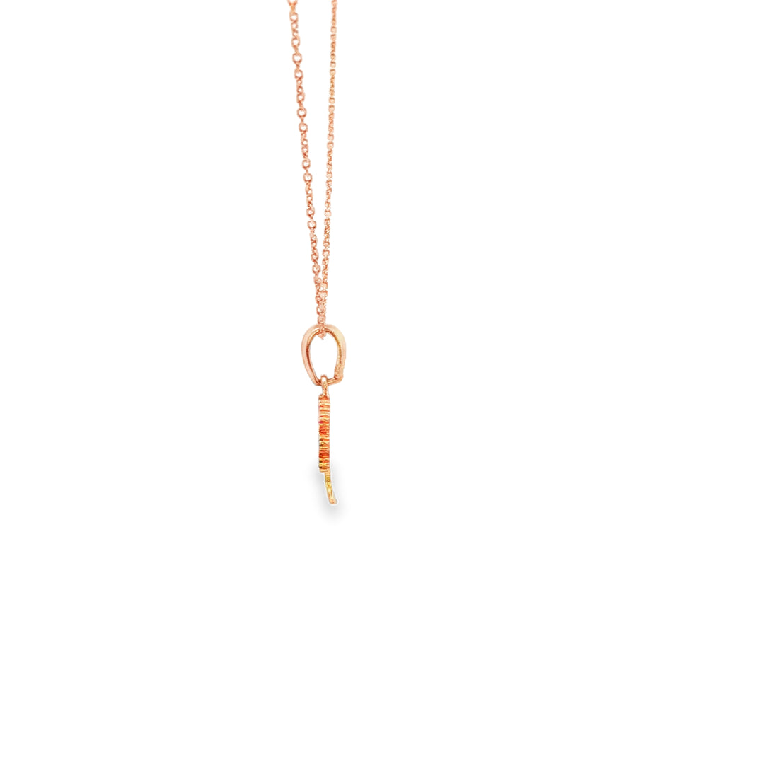 Rose Gold Tree of Life Charm Necklace