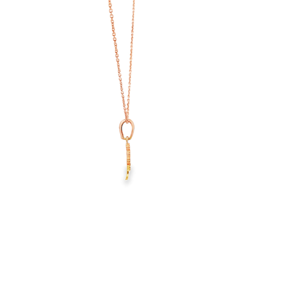 Rose Gold Tree of Life Charm Necklace