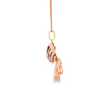 Load image into Gallery viewer, Rose Gold Fish Charm Necklace with Intricate Detailing