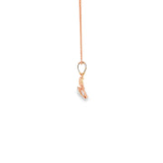 Rose Gold Heart Charm Necklace