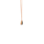 Load image into Gallery viewer, Rose Gold Chain Necklace with Round Cut CZ Pendant