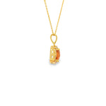 Load image into Gallery viewer, Yellow Gold Necklace with Oval Brilliant Cut Zultanite (colour change stone)