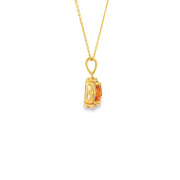 Yellow Gold Necklace with Oval Brilliant Cut Zultanite (colour change stone)