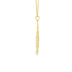 Load image into Gallery viewer, Floral Openwork Pendant Necklace in Yellow Gold