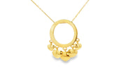 Yellow Gold Heart Charm Necklace