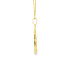 Load image into Gallery viewer, Yellow Gold Tree of Life Charm Necklace with Round Brilliant CZ