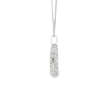 Load image into Gallery viewer, White Gold Heart Charm Necklace