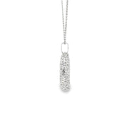 White Gold Heart Charm Necklace