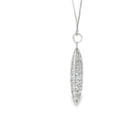 Load image into Gallery viewer, White Gold Floral Openwork Pendant Necklace