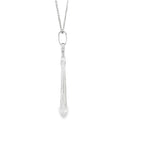 Load image into Gallery viewer, White Gold Anchor Charm Necklace in White Gold Finish