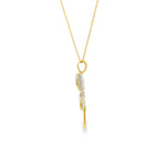 Load image into Gallery viewer, Yellow Gold Dragonfly Charm Pendant Necklace