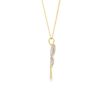 Load image into Gallery viewer, Yellow Gold Dragonfly Charm Pendant Necklace