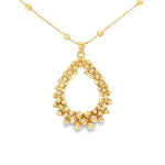 Load image into Gallery viewer, Yellow Gold Sphere Droplet Pendant Necklace