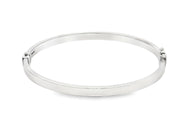 Elegant White Gold Bangle
