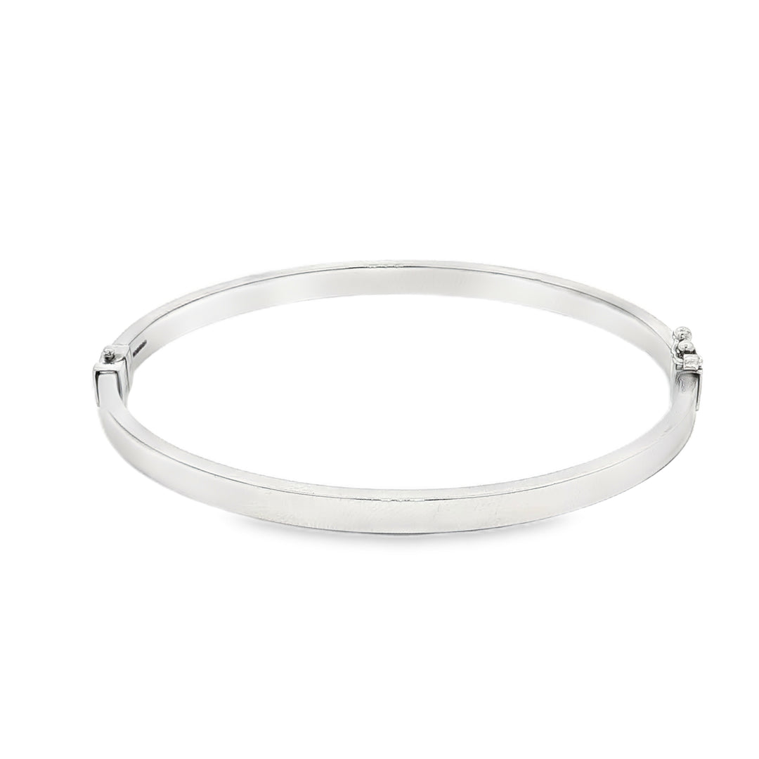 Elegant White Gold Bangle