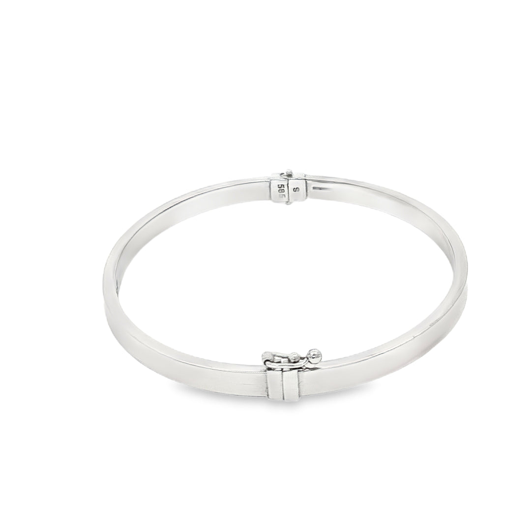 Elegant White Gold Bangle