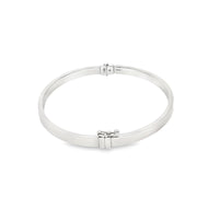 Elegant White Gold Bangle