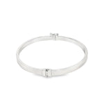 Load image into Gallery viewer, Elegant White Gold Bangle
