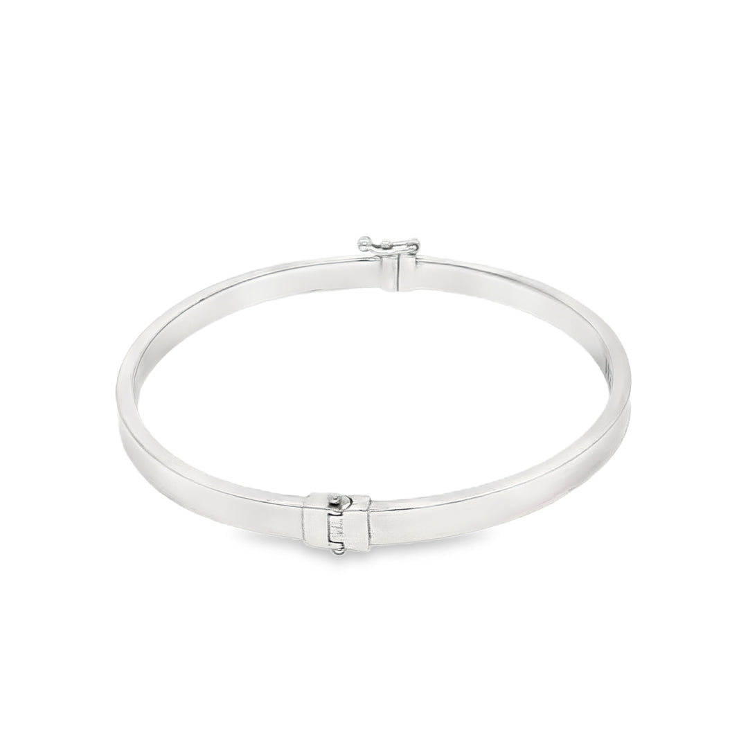 Elegant White Gold Bangle