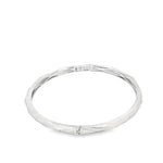 Load image into Gallery viewer, Modern Geometric Design White Gold Bangle