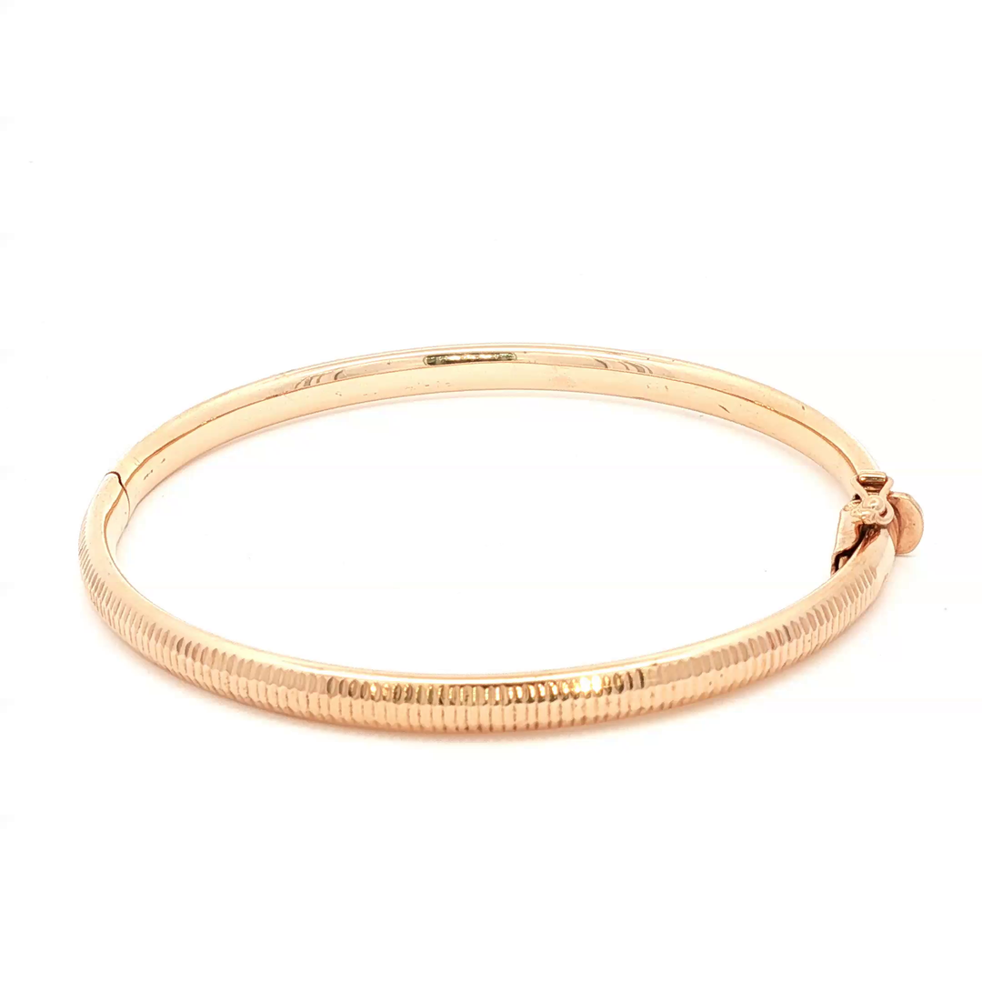 Classic Rose Gold Bangle Bracelet