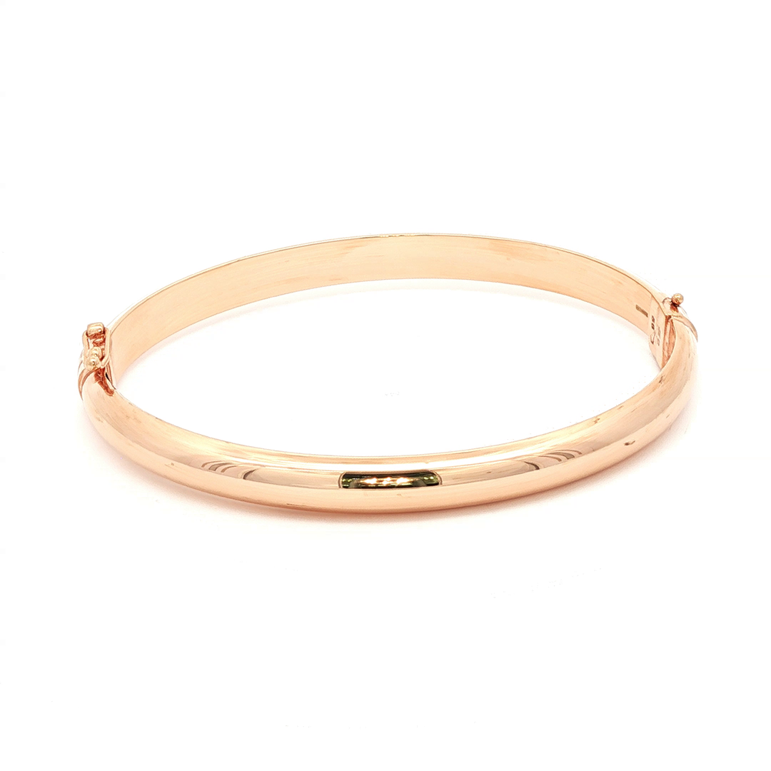 Elegant Rose Gold Bangle Bracelet