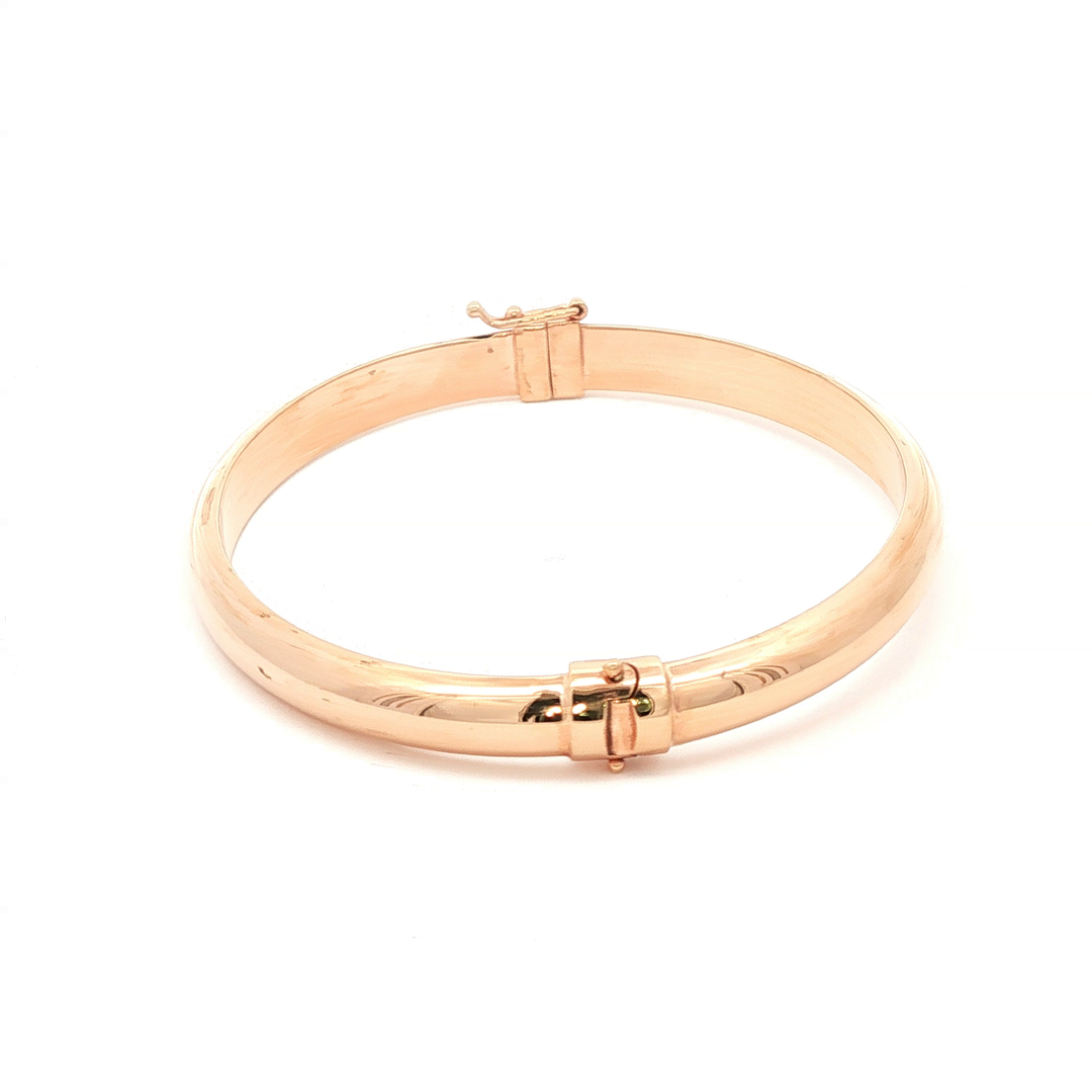 Elegant Rose Gold Bangle Bracelet