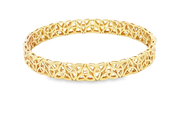 Yellow Gold Celtic Knot Bangle Bracelet