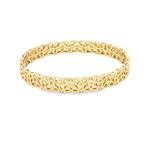 Load image into Gallery viewer, Yellow Gold Celtic Knot Bangle Bracelet
