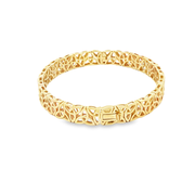 Yellow Gold Celtic Knot Bangle Bracelet
