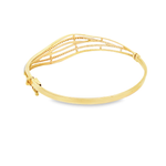 Load image into Gallery viewer, CZ Set Yellow Gold Bangle