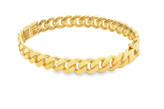 Exquisite Yellow Gold Chain Link Bracelet