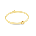 Load image into Gallery viewer, Elegant Yellow Gold Bangle Bracelet