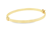 Elegant Yellow Gold Bangle Bracelet