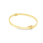 Load image into Gallery viewer, Elegant Yellow Gold Bangle Bracelet