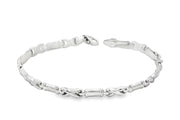 Elegant White Gold Chain Link Bracelet