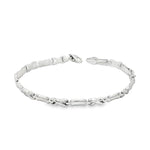 Load image into Gallery viewer, Elegant White Gold Chain Link Bracelet