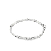 Elegant White Gold Chain Link Bracelet