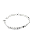 Load image into Gallery viewer, Elegant White Gold Chain Link Bracelet